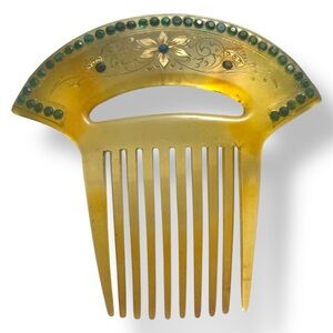 Elegant Mid Victorian Celluloid Hair Comb
